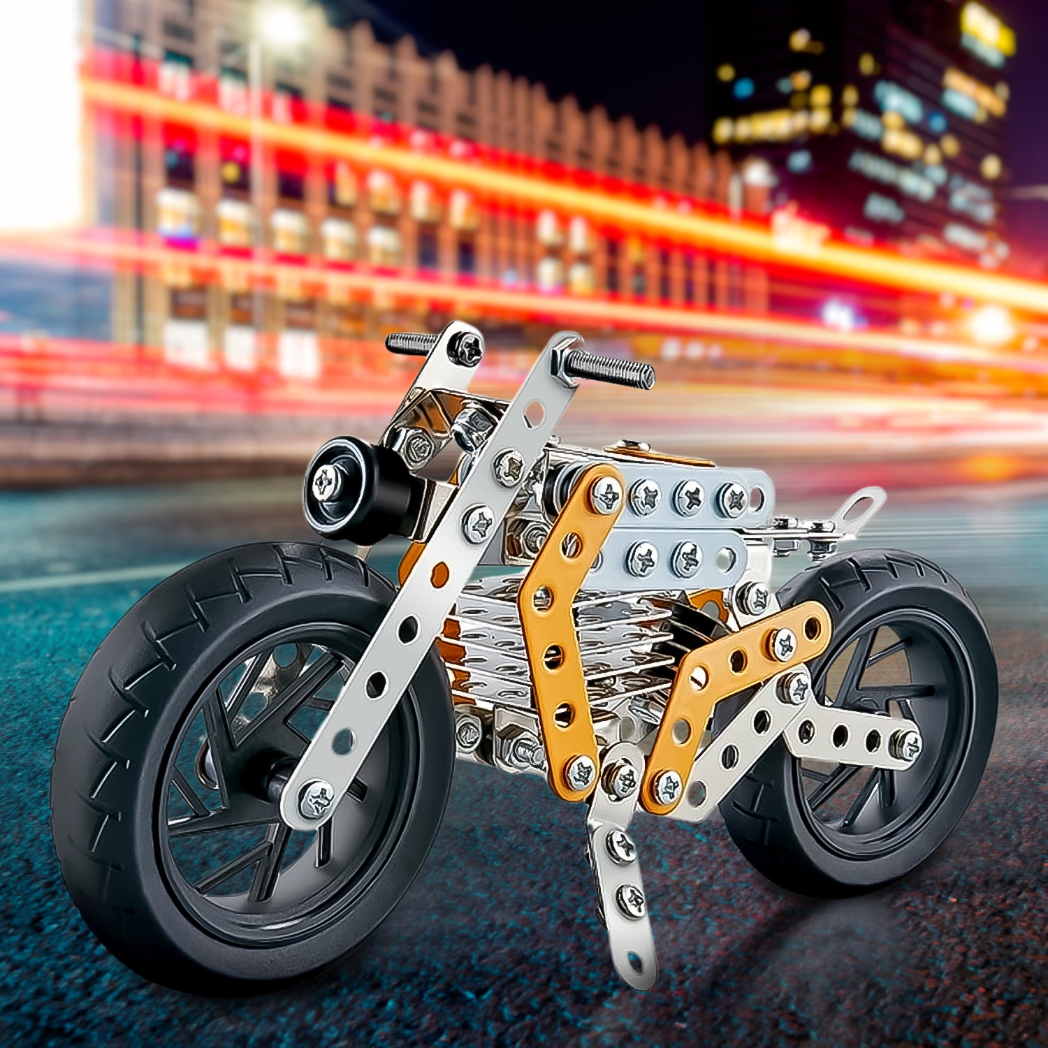 Metal Diy Bike Building Blocks For Kids (Bike 162 Pc Of Bike Tool  1 Set) Metal Diy Bike Building Blocks For Kids (Bike 162 Pc Of Bike Tool  1 Set)